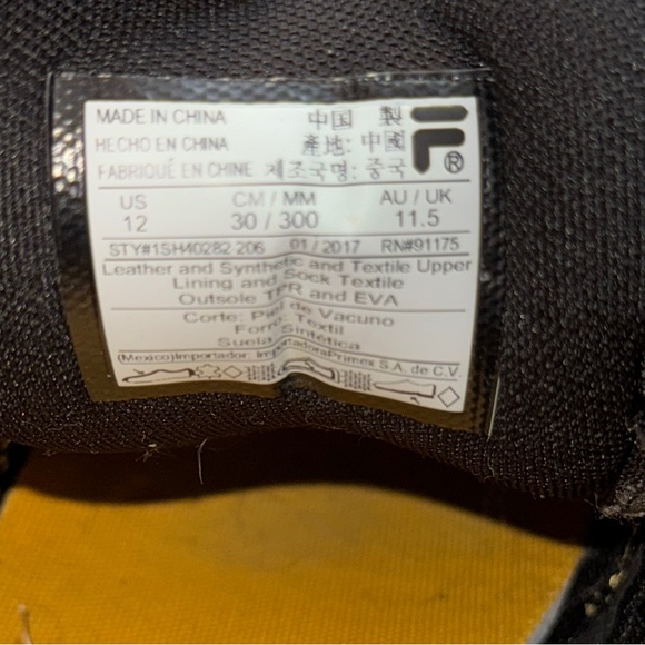 Men's FILA Brown Hiking Shoes - Picture 7 of 7